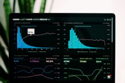 Graphs of performance analytics on computer